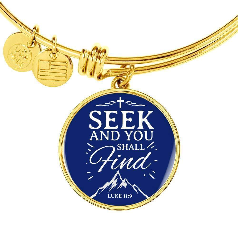 Bible Verse Personalized Engraved Gold Circle Bangle Bracelet Custom Name Date